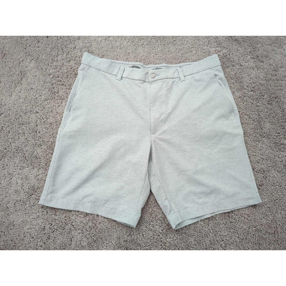 Callaway Chino Shorts Mens 36 Gray Performance Golf Casual